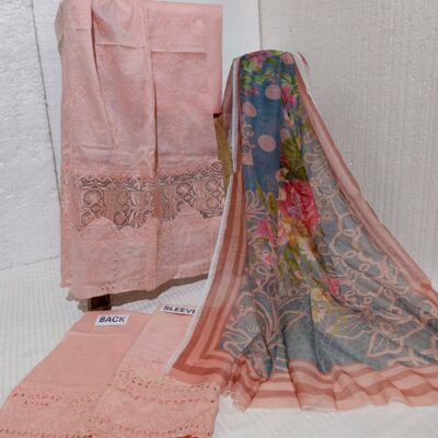 Lawn 3 Piece - Chikankari