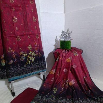 Viscous 3 Piece - Embroidered