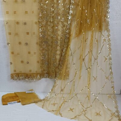 Net 3 Piece - Embroidered