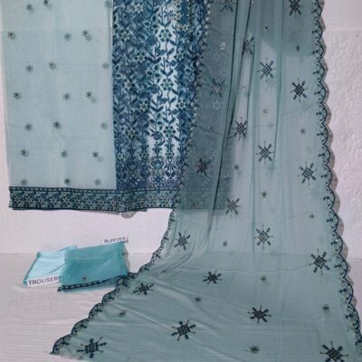 Organza 3 Piece - Embroidered