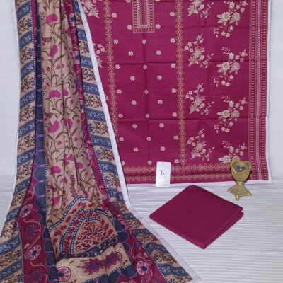 Khaddar 3 Piece - Printed