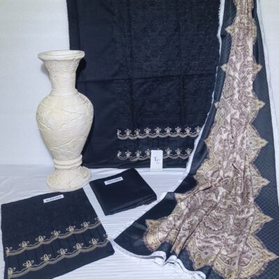 Dhanak 3 Piece - Embroidered