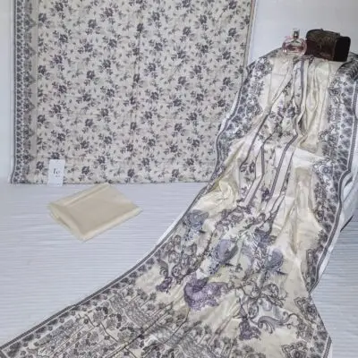 Dhanak 3 Piece - Printed