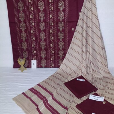 Winter Woolen 3 Pc Embroidered
