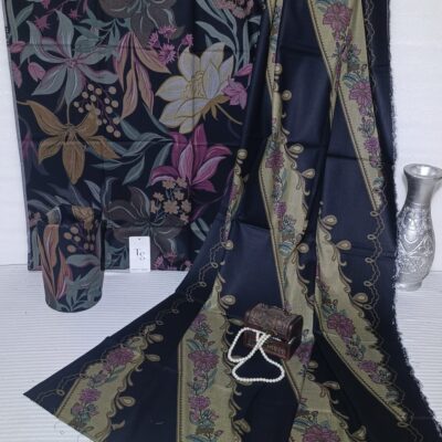 Winter Dhanak 3 Pc Printed