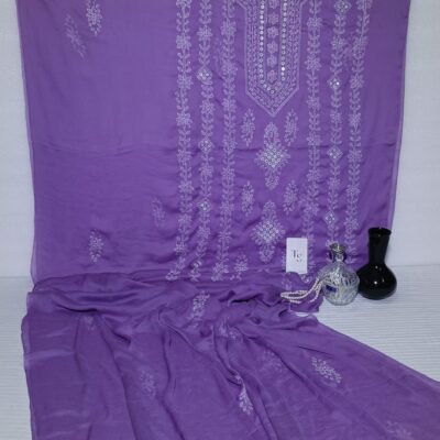 Bamber Chiffon 2 Piece - Embroidered